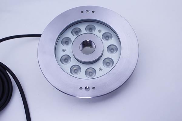 27w IP68 RGBW DMX Control Led Fountain Light 316 Stainless Steel Underwater