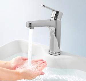 Quality One Hole Hot Cold Water Stainless Steel Basin Faucet 0.1 - 0.7MPa wholesale