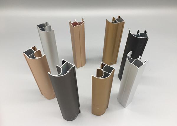 Anodized Aluminum Channel Profiles , Sandy Blasting Structural Aluminium