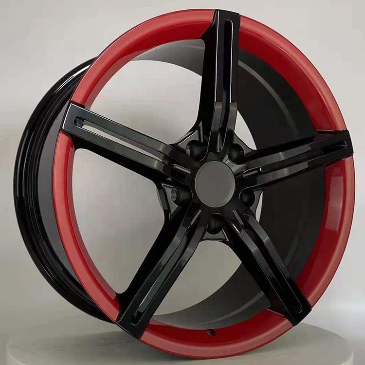 New design high quality 19 to 21 inch customized forged split wheel two color painting fuchs alloy wheels for taycan