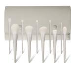 Grey Custom Logo Luxury Makeup Brush , Imitation Goats Hair Eye Powder Brush