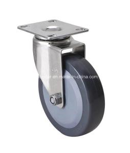 Quality Stainless 3&quot; 65kg Plate Swivel PU Caster S3413-74 Customized to Your Requirements wholesale
