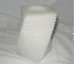 100% paraffin LED unscented craft pillar candle with printed box