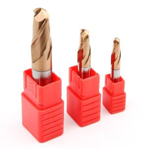 Quality Custom Carbide Ball Nose End Mill 2 Edge Tungsten For Steel Cutting Tools wholesale
