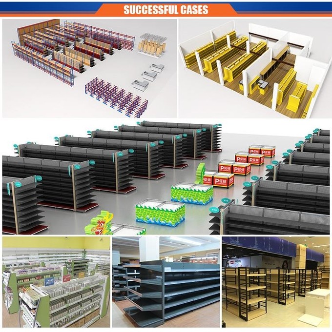 Heavy Duty Display Shelves Supermarket Storage Racks 900/1200mm