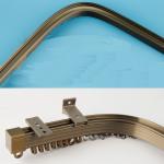 Heavy Duty Bendable Plastic Aluminum Pole Window Curved Curtain Rod Track Rail