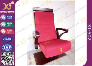 Quality High Plywood Back Embroidered Chairs for Church Hall With Single Legs wholesale