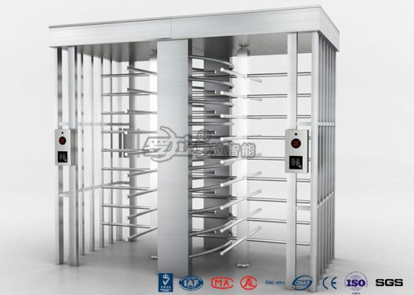 Security Controlled Full height Turnstile Security Gates Rapid Identification