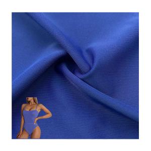 Quality Waterproof Swimsuit Spandex Knitted Fabric 4 Way Elastic Antibacterial wholesale
