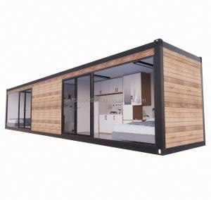 Quality EU 40ft Prefabricated Living Room Container Room with Aluminum Alloy Windows and Galvanized Steel Square Tubes wholesale