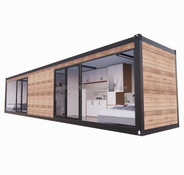 EU 40ft Prefabricated Living Room Container Room with Aluminum Alloy Windows and