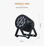 Waterproof 12x20w RGBWA UV 6IN1 LED Par Light Outdoor IP65 DMX512 Par Can