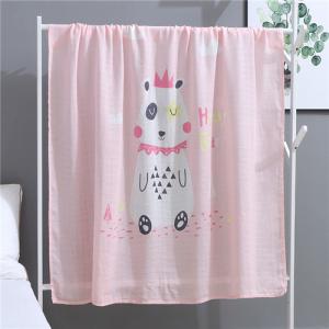 Quality Summer Bath Muslin Swaddle Blankets Custom Design Waterproof Eco Friendly wholesale