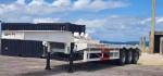 AND9408TDP 8 Axle High Strength Lowboy Truck Lowbed Semi Trailer for 60 80 100
