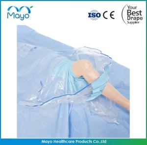 Quality FDA Approved Disposable Sterile Surgical Knee Arthroscopy Drape with Fluid Collection wholesale