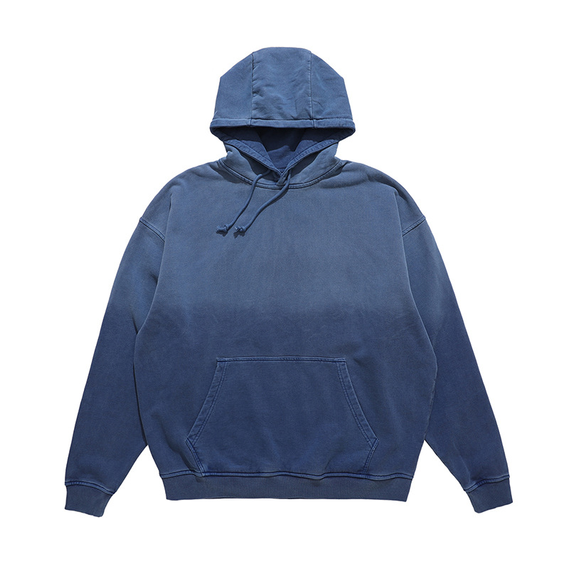Autumn And Winter Men Clothing Pullover Hoodie Heavy Vintage Washed Loose Fit