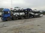 ADR certified car trailer, 7 car transport trailer