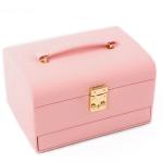 Luxury Velvet Leather Travel Jewellery Box , Fine Personalized Travel Jewelry