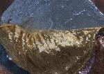 Elegant Sequin Mesh Fabric , Aluminum Flakes Connection Metal Mesh Fabric