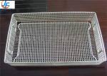 Medical Sterilization Stainless Steel Wire Basket Special Weave 0.02mm Tolerance