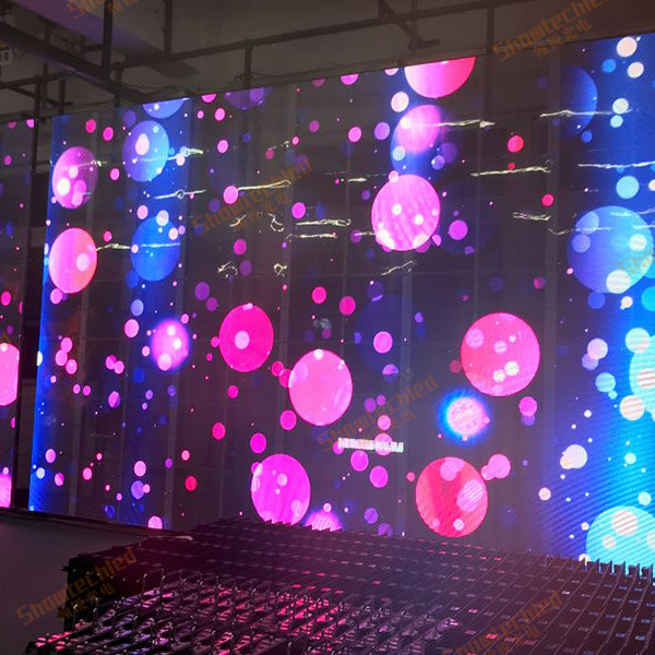 Showtechled High Brightness Waterproof Full Color LED Screen Video Wall Mesh