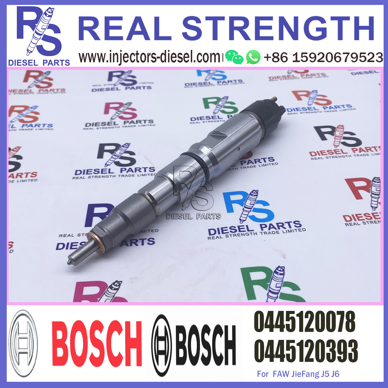 OEM BOSCH Diesel Injector Faw Engine Bosch Common Rail Injector 0445120078