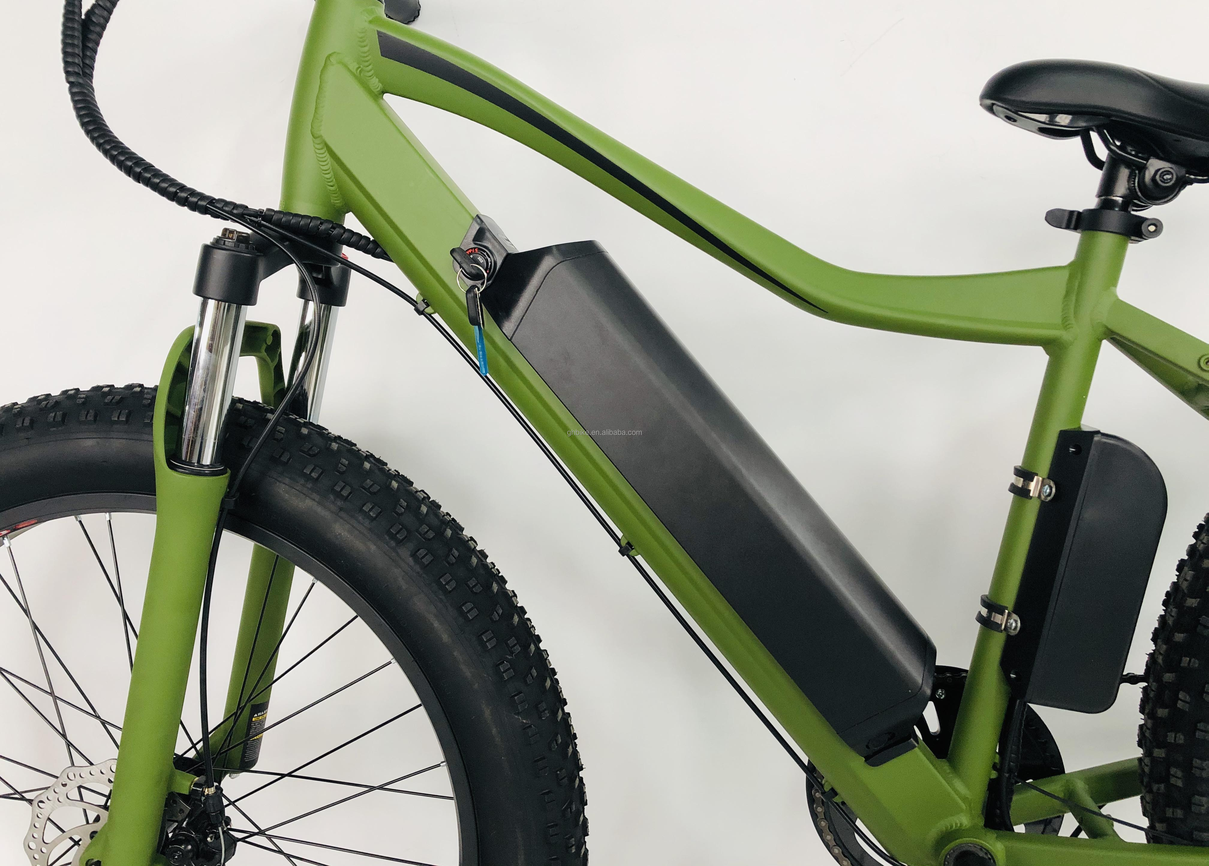 USA Market 26" 4.0 Fat Tire Electric Bike with 48V 500W Power Supply and 7 Speed Gears