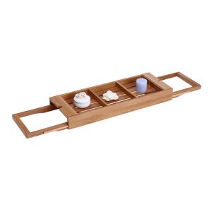 Quality expandable bamboo bathtub caddy tray wholesale