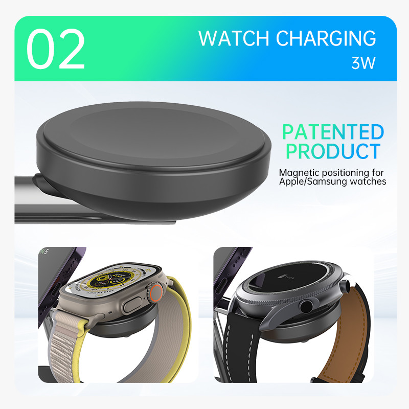Universal Qi 2 Wireless Charger Station for Smart Devices Charging at <8mm Distance 110-205KHz