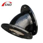 DI Flange Elbow 90 Degree 45 Degree Cast Iron Flange Bend Cement Lining