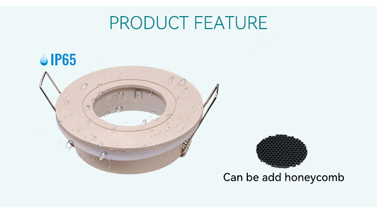 Eco Friendly Downlight Enclosure Round IP65 Recessed Can Light Housing