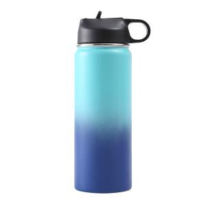 Quality Vacuum Insulated Stainless Steel Reusable Water Cup Gradient blue 32oz wholesale