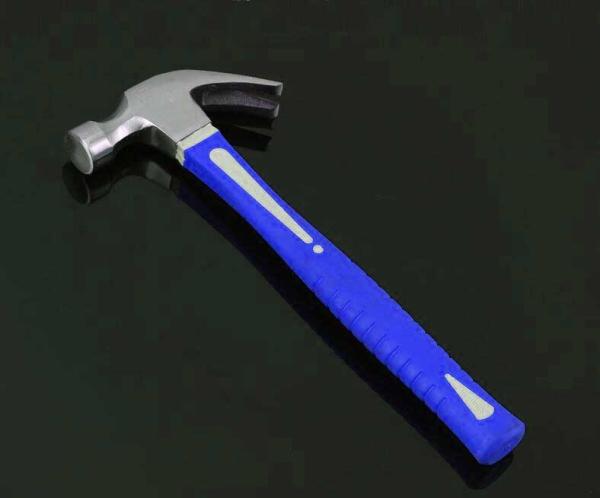 grade A polishing surface and TPR handle Forged Steel Claw hammer/Nail hammer
