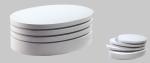 Modern living room oval coffee table