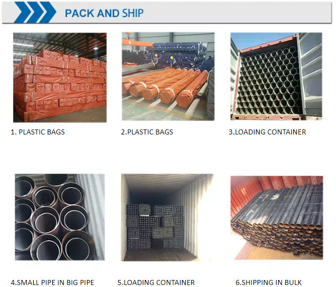 OEM A36 SS400 ST372 Gi Steel Pipe 50mm Round ERW Mild Steel Tube