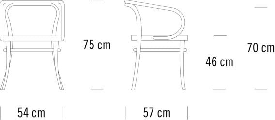 Rattan Seat Black Beech Wood Ash Wishbone Chair 54cm Width