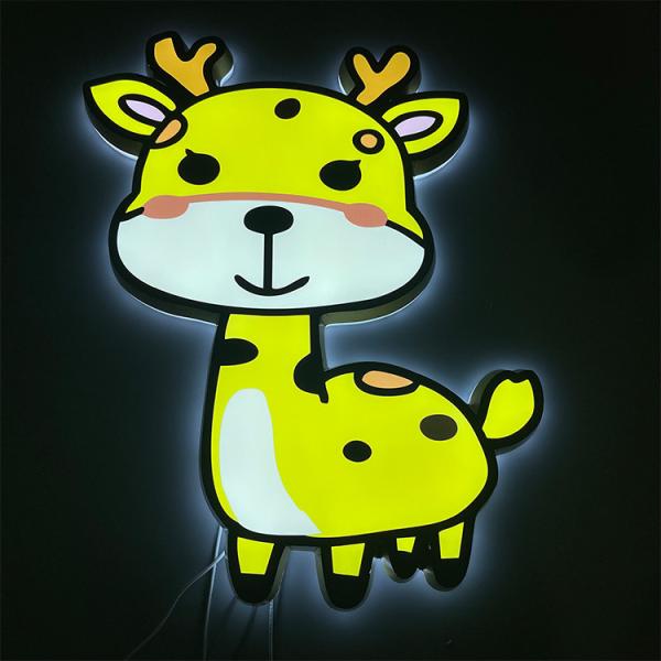 Waterproof Advertising Sign Led Luminous Acrylic Light Up Logo 3d Led Backlit