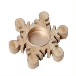 Home Decoration Candle Holder Candle Stick Christmas Natural Wooden Xmas Tree