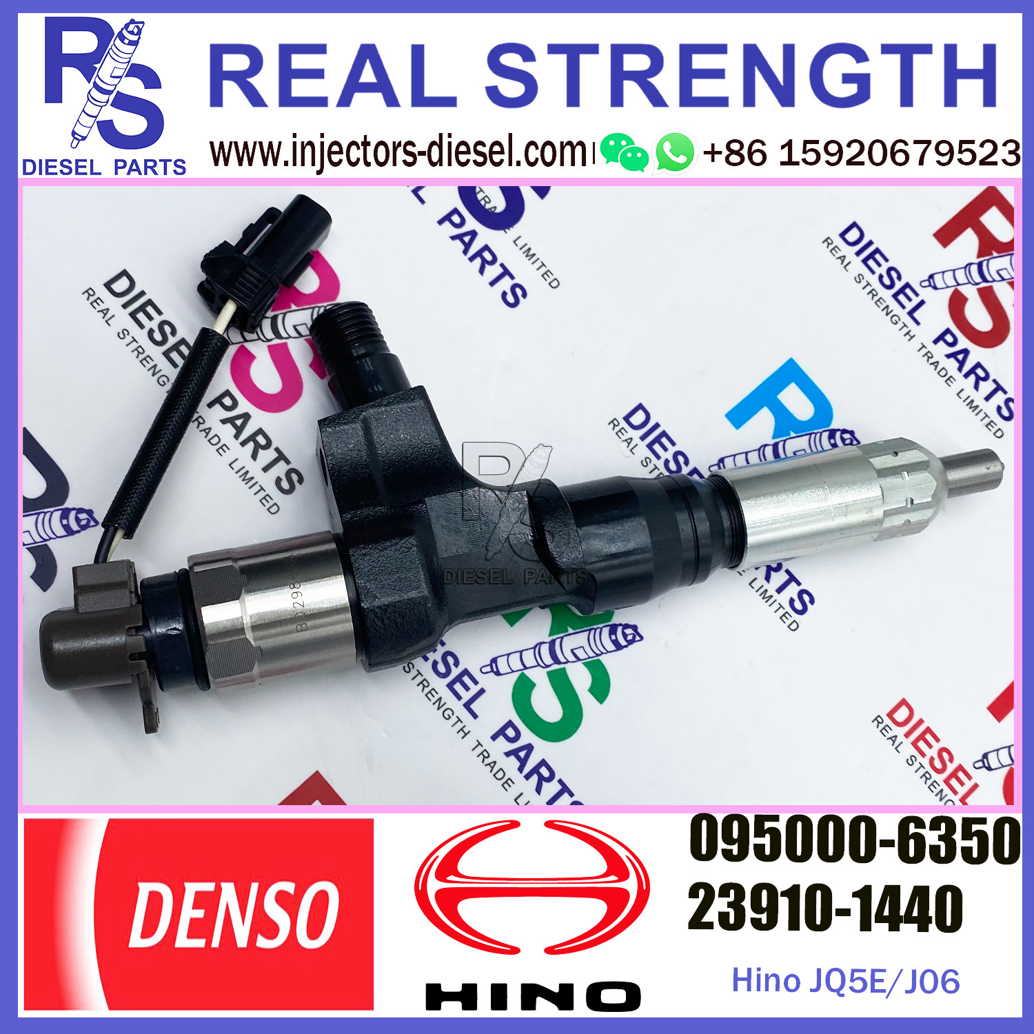 SK200-8 Excavator J05E J06 Hino Engine Parts 23910-1440 23670-E0050 095000-6351