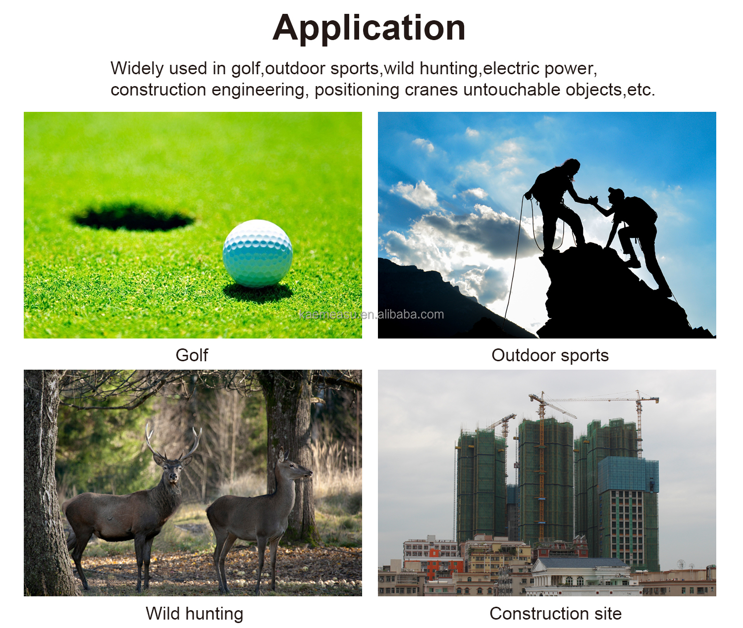 kaemeasu Multifunction Laser Distance Meter Telescope Golf Laser Rangefinder Hunting Electronic Ruler With Magnet Adsorption