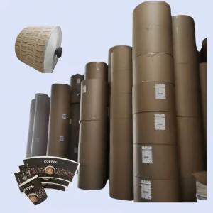 Quality Uncoated Kraft Paper Roll Food Grade Disposable Paper Cups Raw Material wholesale