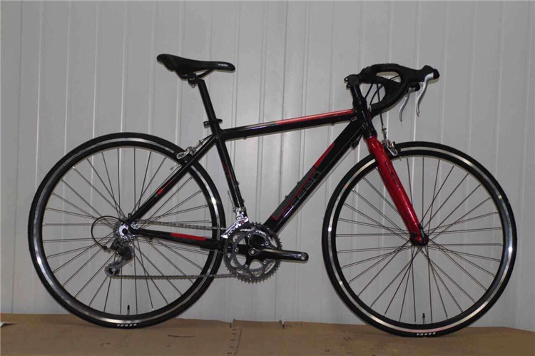 Made in China red steel 540mm frame 700c thin tube road bicycle/bicicle with Shimano 14 speed