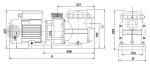 1.5 Inch 220v 0.75HP Swimming Pool Fountain Pumps