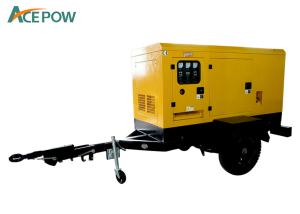 Quality 4 Wheels 94KVA 75KW Mobile Genset Trailer , Mobile Diesel Generators wholesale