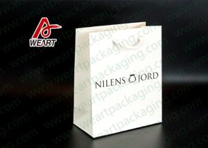 Quality Crafts Paper Personalized Store Bags , Glossy Business Paper Bags With Hot Foil LOGO wholesale