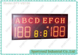 Quality High School Sports Electronic Volleyball Scoreboard / Table Tennis Score Boards with Team Name and Red LED wholesale