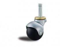 Quality 2&quot; stem ball caster black rubber caster brake, 2&quot; ball caster, chrome plated caster, chair caster, furniture caster wholesale