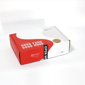 Quality Custom Corrugated Boxes Custom logo design Pink rectangular mail box express parcel carto wholesale