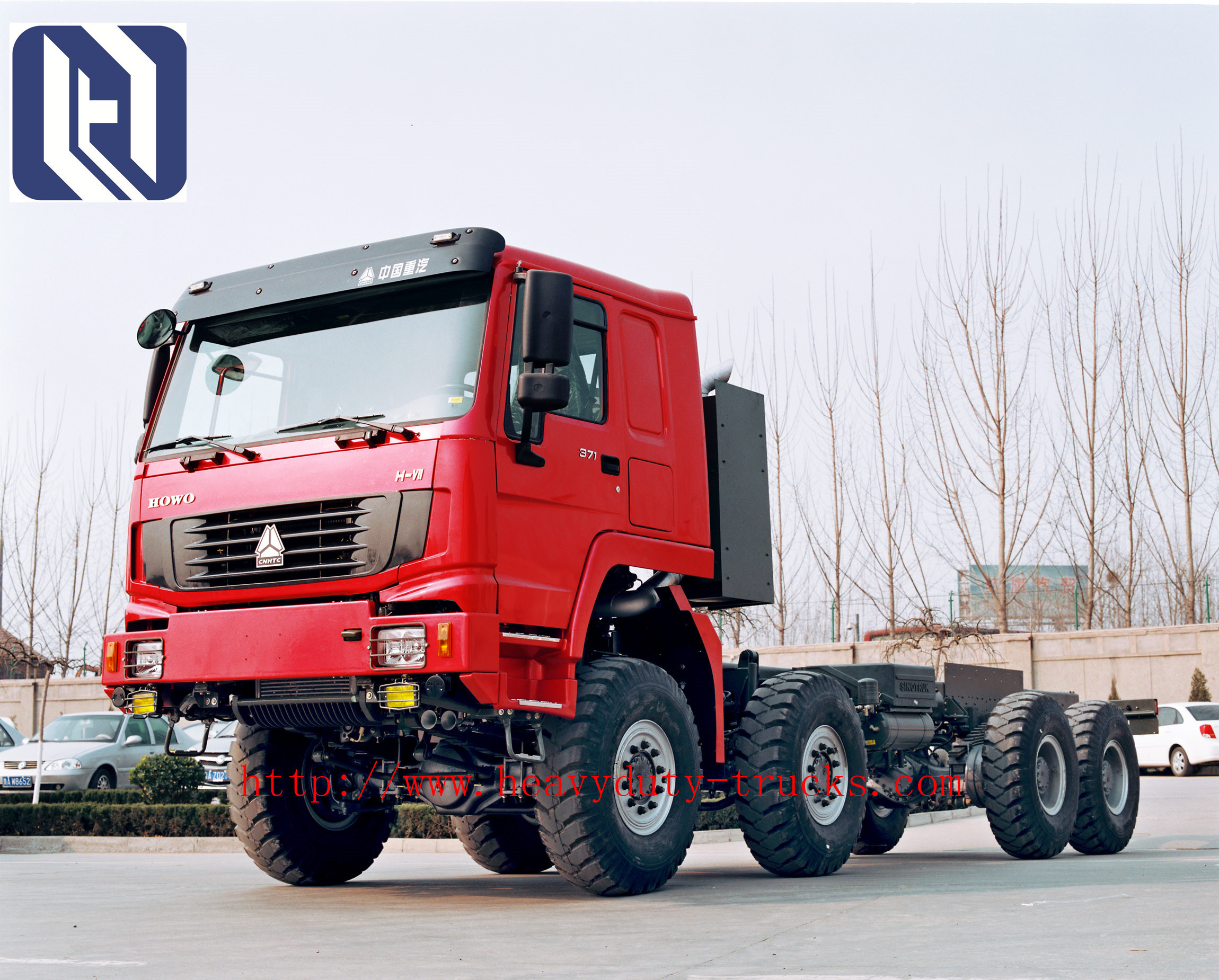 Heavy Duty 336hp 371hp Sinotruk Howo Truck Tractor Head HW76 Standard Cabin