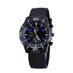 Men's Stainless Steel Caseback Watches ,Men Sports Silicon Watch Wrist Watch